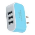 thumbnail image 2 of Universal Candy Color 3 USB Multi-Port Wall USB power Charger US Plug Wall Adapter Cube Block AC 110-220V 5V, 2 of 3