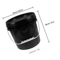 thumbnail image 2 of unbranded Cubo Plástico Con Y Asa Para Almacenamiento En Color Negro Con Ergonómico, 2 of 7