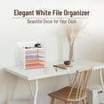 thumbnail image 3 of INTIGE 5-Compartment Desktop Organizer, File Organizer with Handle, 1 Piece, 3 of 7