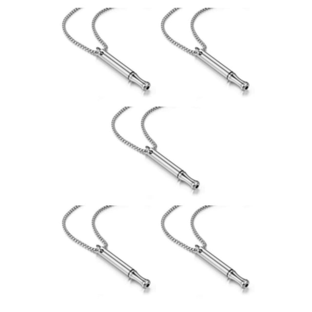 VONKY Durable Construction Necklace Guide To Liberation Minimalist silver 5Set