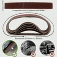 thumbnail image 3 of TMWEFUSC Sanding Belt Set for Wood and Metal 120/320/600/800/1000 Grit Heavy-Duty Abrasive Belts for Efficient Material Removal Compatible with 1.18×13 Inch Belt Sanders  35Pcs, 3 of 7