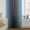Blue, variant on Beige Black Ombre Semi Sheer Curtains Drapes for Living Room, Bedroom, French Doors Window 45 Inches Long, Modern Gradient Abstract Art Rod Pocket Chiffon Curtain Drapery Voile Draperies Panel