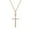 Gold, variant on KDSJSXW Dainty Necklace Fashion Cross Pendants Necklaces Jesus Cross Pendant Necklace Jewelry for Men/Women Diamond Necklace Choker Necklace for Women Gold Necklaces(Silver,One Size)