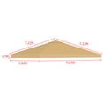 thumbnail image 2 of 10 x10FT Single Tier Gazebo Canopy Top Replacement Outdoor Patio Garden Tent Cover 1 Tier Khaki, 2 of 6