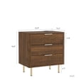 thumbnail image 4 of Nightstand with 3 Drawers & Charging Station,Smart Nightstand with Night Light with Storage Cabinet for Bedroom,Living Room,Wood02, 4 of 7