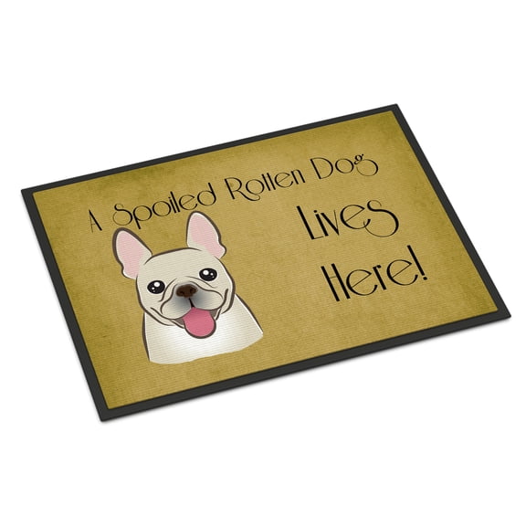 French Bulldog Spoiled Dog Lives Here Door Mat