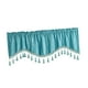 thumbnail image 1 of Cortina de cenefa oscurecedora para ventanas, decorativa, corta, aislante. Azul, 1 of 9