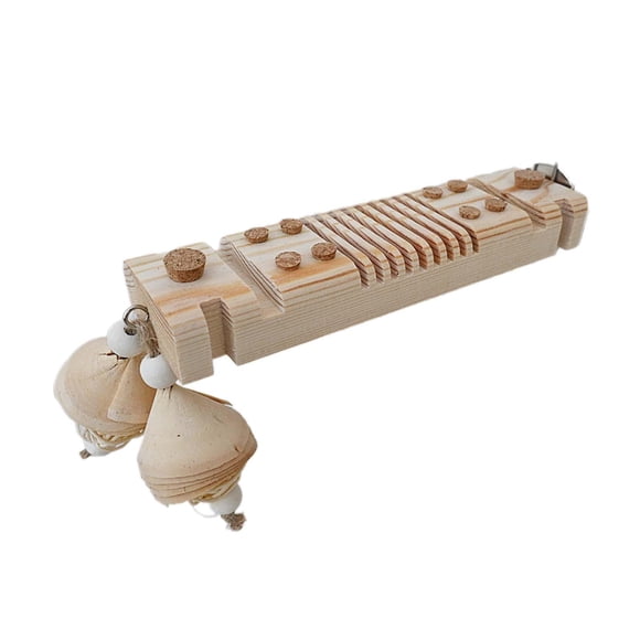 Juego de Tope de Tesoro de Masticación de Pájaros de Madera, Juego Del Tesoro de Corcho Ejercicio El , El Juguete para Mordeduras de Jaula para Lo