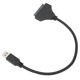 thumbnail image 1 of Adaptador De Disco Duro, Velocidad De Transferencia De 6 Gbps ASM1153E Chip USB3.0 A SATA Amplia Aplicabilidad Para SSD Para HDD ANGGREK USB to SATA, 1 of 8