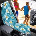 thumbnail image 3 of Uorisanigo Ocean Plumeria Car Seat Towel Covers, Universal Front Bucket Seat Cover Fit for Auto Truck Van SUV, Waterproof Non-Slip Towel Seat Protector for Gym/Pet, 3 of 6
