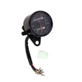thumbnail image 1 of 12V Universal Dual KM / H Velocímetro Indicador De Retroiluminación LED Para Motocicleta (Negro) DYNWAVEMX Motos cuentakilómetros, 1 of 6