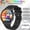 Black silicone watch, variant on Ultra-Thin Smartwatch (Men & Women): iOS/Android Compatible, Wireless Calling, 5-7 Day Battery, 100+ Sports Modes, USB Charging, 1.43” HD Screen, Fitness Tracker, Suitable for Office/Sports/Gift