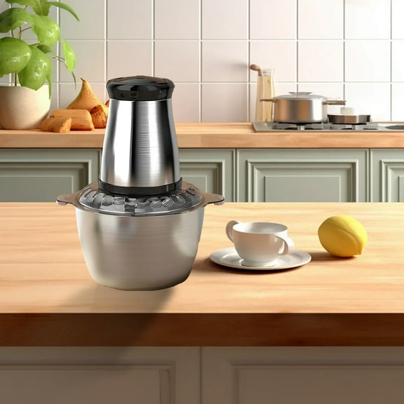 Stainless Steel Electric Meat Grinder 2L High Power 5 Blade Kitchen Appliance for Meat Filling and Baozi