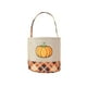thumbnail image 2 of Cesta de almacenamiento de lino sintético con diseño bordado de fantasma y calabaza con temática de Halloween, ideal para decoración de interiores y exteriores en centros comerciales., 2 of 6