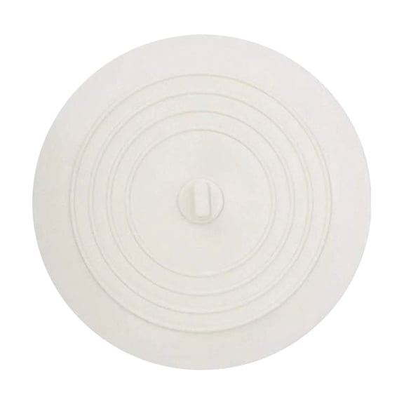 Silicone Suction Drain Cover, Replacement Bathtub Drain Stopper with Strong Suction, Hair Stopper for Bathroom Sink, Kitchen & Laundry Tub Drains, Universal Tub Drain Stopper, 1Pc(White,6x6")