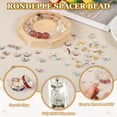 thumbnail image 3 of Uxcell 10mm Rondelle Spacer Bead, 200 Pcs Crystal Rhinestone Loose Bead Spacers for Jewelry Making, Silver, 3 of 6