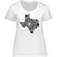 thumbnail image 3 of Inktastic Texas Silhouette Mandala Women's Plus Size T-Shirt, 3 of 5