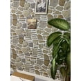 thumbnail image 3 of Dundee Deco 3D Wall Panels - Cladding, Grey Caramel White Stone Look Wall Paneling, Styrofoam Facing for Interior and Exterior Applications, DIY, SAMPLE, Size 10 x 10 in., 3 of 9