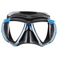 thumbnail image 2 of Visor Máscara Adulto CRESSI  Big Eyes Negro/Azul Dos Lentes Transparentes, 2 of 8
