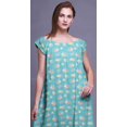 thumbnail image 3 of Bimba NightwearFor Women Printed Nightgown Rayon Long Maxi Dress Sleepwear, 3 of 4