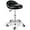 Black, variant on CQAOE Swivel Salon Stool with PU Leather Cushion and Backrest, Adjustable Height 18"-23.8", 360° Rotation, Supports 300 lbs, Comfortable Chair for Hair Salon, Spa, Office (White)