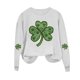 thumbnail image 4 of RKSTN Women's St Patrick's Day Sweatshirt Plus Size Crewneck Irish Gift St Patricks Luckys Shamrocks Graphic Print Hoodless Sweatshirts Top Womens Casual Round Neck Loose Fits Long Sleeve T Shirts, 4 of 5