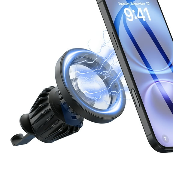 FAMOO Magsafe car mount for Car Features Strong Magnets, with Car Phone Holder Mount Designed for Dashboard Use.360° , Phone Holder for car Works As Practical Car Accessories Fit for iPhone, Black