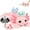 Pink, variant on MaoGoLan 31.89" Giant Glow in the Dark Axolotl Stuffed Animals with 4 Babies Inside Large Axolotl Plush Toy