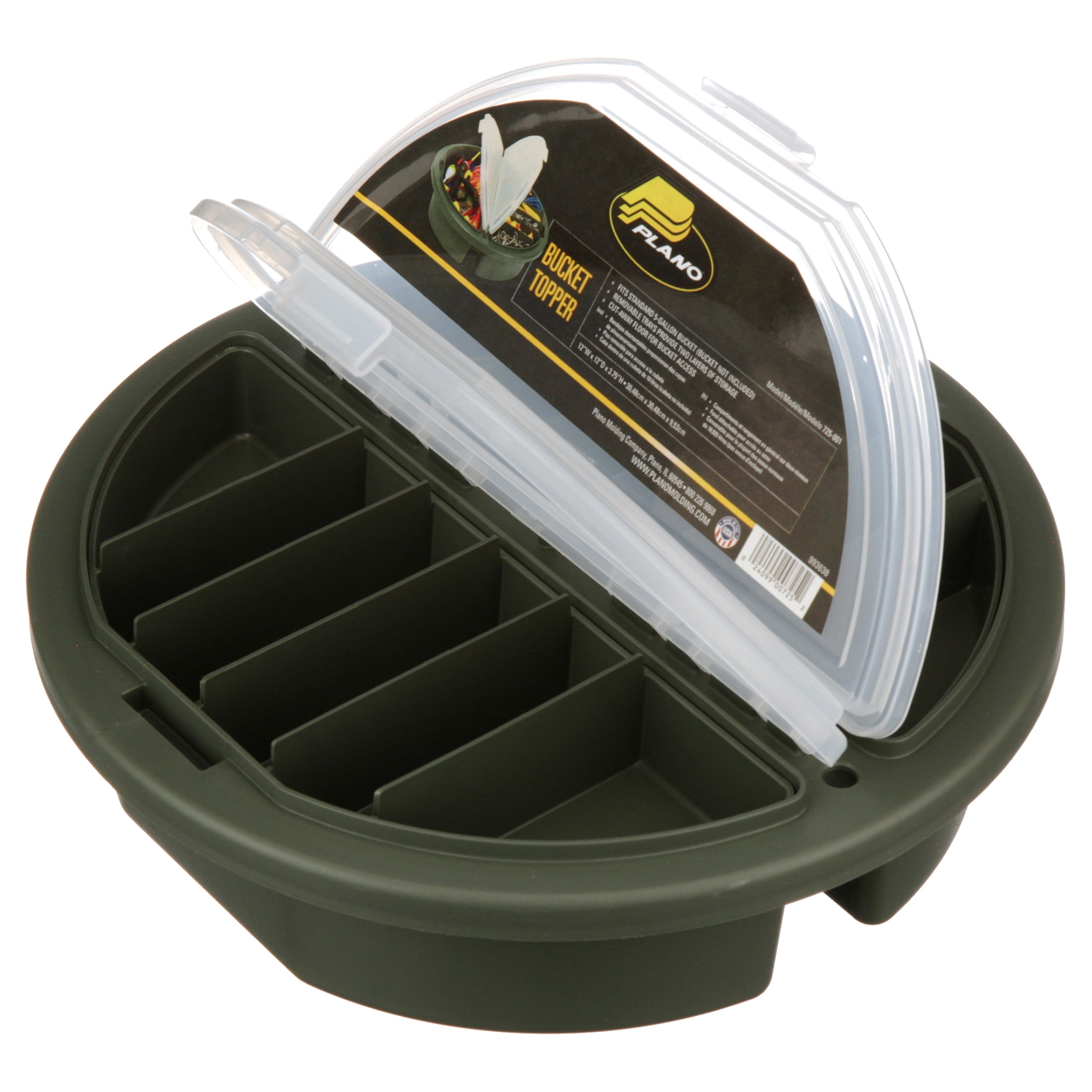 Plano Bucket Topper, Bait Storage, 5 gal Bucket 