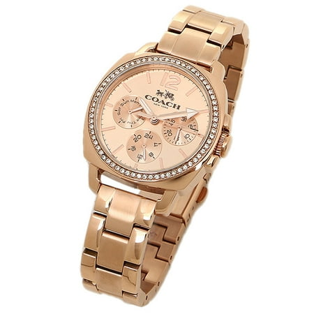 Coach mini boyfriend watch rose gold hot sale