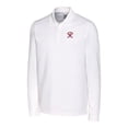 thumbnail image 2 of Men's Cutter & Buck White Tacoma Rainiers DryTec Advantage Tri-Blend Pique Long Sleeve Polo, 2 of 3