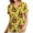 Yellow, variant on Luxalzxs Women's Christmas Scrub_Tops, V-Neck Short Sleeve Nurse Working Uniforms Xmas Printed Holiday Shirts with Pockets