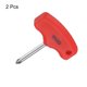 thumbnail image 3 of Destornillador Phillips T-handle PH2 de 2 piezas Uxcell #2, destornilladores magnéticos de bolsillo CR-V, rojo, 3 of 7