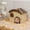 C, variant on HOARBOEG Wooden Hamster Hideout House - Natural Solid Wood Hut for Hamster Gerbil Mouse Small Animals Cage Decor, Safe Hide Bed for Gnawing Sleeping, Chew Toy and Small Pet Cage Accessories