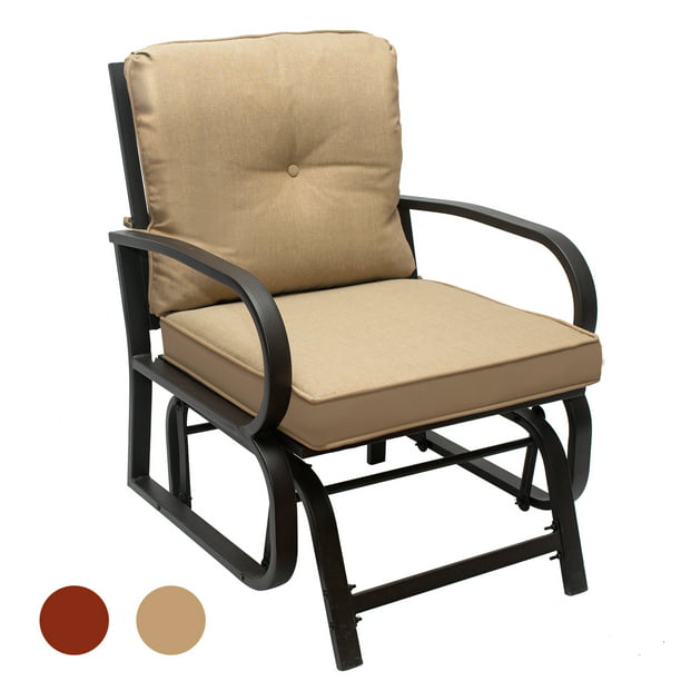 Swing Glider Chair Outdoor Furniture, Metal Glider Outdoor Furniture