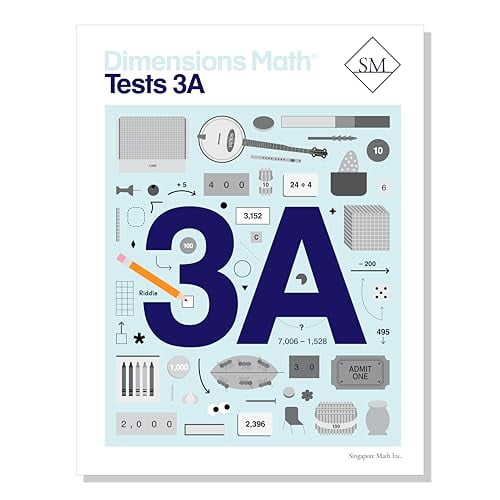 Pre-Owned Dimensions Math Tests 3A | Singapore Math Inc. [Paperback], 9781947226517, 1947226517, Paperback,