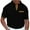 Black, variant on WREESH Men's Summer Waffle Shirts V-Neck Sports Pullover Short Sleeve Top T-Shirts with Pockets for Convenience and Athletic Blue