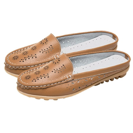 

Hesroicy Breathable Mesh Slip-on Mules Sneakers for Women with Hollow Design and Backless Feature