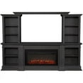 thumbnail image 2 of Bowery Hill Contemporary Electric Fireplace Entertainment Center In Antique Gray, 2 of 19