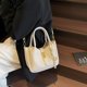 thumbnail image 4 of LHSHIDU Bucket Bags for Women Crossbody Top Handle Bag Elegant Handbag Tote Purse Faux Leather Shoulder Bag with Zipper, 4 of 6