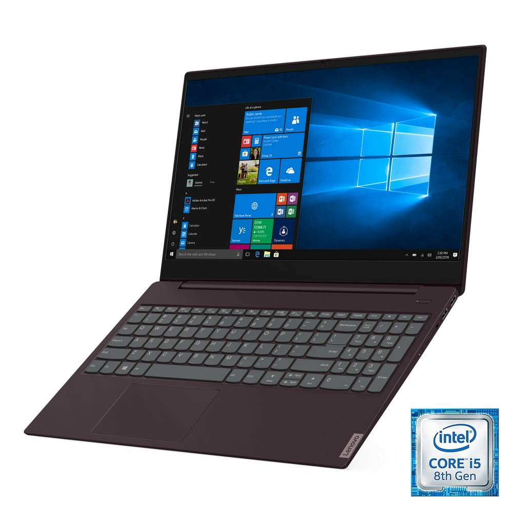 Lenovo ideapad S340 15.6" Laptop, Intel Core i5-8265U Quad-Core Processor, 8GB Memory, 128GB Solid State Drive, Windows 10 - Dark Orchid - 81N800SLUS (Google Classroom Compatible)