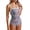 68 Retro Red Floral1, variant on Women Sexy Tummy Control One Piece Swimsuit Halter Retro Bathing Suit