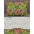 thumbnail image 3 of Colorful Comforter & Sham Bedding Set, Vintage Floral Composition with Hand Drawn Style Blossoms Exotic Aged Foliage, 3 pcs Duvet Set Microfiber Filling Quilt, 5 Sizes, Multicolor, by Ambesonne, 3 of 4