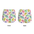 thumbnail image 6 of Uemuo Cute Chameleons Pattern Women's Athletic Shorts High Waisted Running Shorts with Liner Pockets Gym Elastic Workout Shorts-XX-Large, 6 of 9