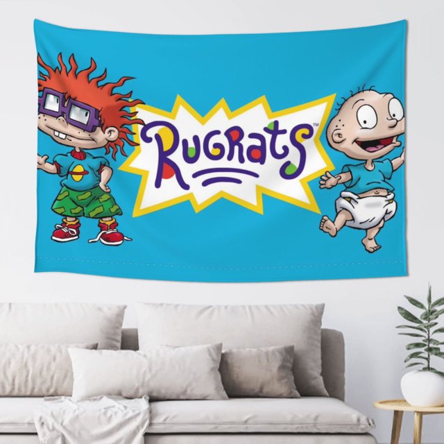 Tapiz de Rugrats para colgar en la pared, tapiz artístico para decoración del hogar, 60 x 40 pulgadas
