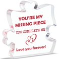 thumbnail image 1 of Placa decorativa acrílica Bdayption Love You Forever, 12 x 12 x 2 cm, 1 of 8