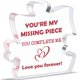 thumbnail image 1 of Placa decorativa acrílica Bdayption Love You Forever, 12 x 12 x 2 cm, 1 of 8