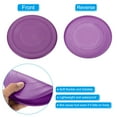 thumbnail image 3 of Unique Bargains 7 Inch Flying Disc, TPR Flying Discs Soft Waterproof for Adults Dog Outdoor Playing Sport Game, Purple 3Pcs, 3 of 7