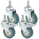 thumbnail image 1 of 4pcs Duty 75mm Swivel C With Brake Ty Casters Wheels For Furniture, 1 of 5