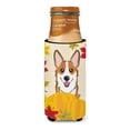 thumbnail image 3 of Caroline's Treasures BB2060MUK Red Corgi Thanksgiving Michelob Ultra beverage Insulator for slim cans , Slim Can,, 3 of 3